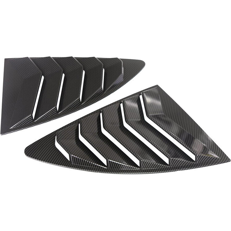 DURAFORCE Window Side Louver Cover Carbon Fiber Look For Toyota 86 Scion FR-S Subaru BRZ
