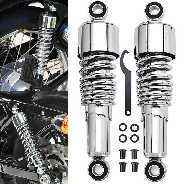 DURAFORCE 10.5" Slammer Rear Absorber Shocks Lowering Kit For 84-UP Harley Touring FLHR