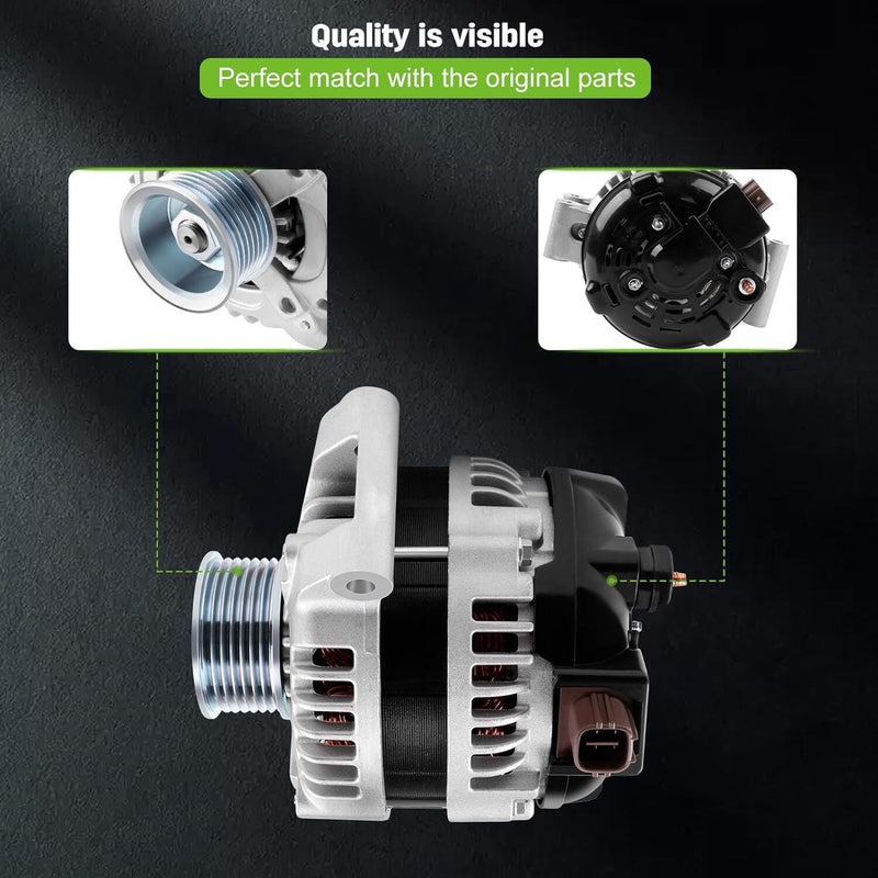 DURAFORCE Alternator For Honda Civic CR-V Element 2006-2011 ACURA CSX TSX 2.4L 13980