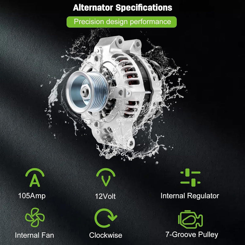 DURAFORCE Alternator For Honda Civic CR-V Element 2006-2011 ACURA CSX TSX 2.4L 13980