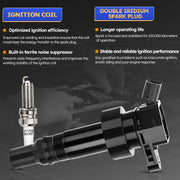 DURAFORCE 4Pack Ignition Coil UF652 & Iridium Spark Plug For Hyundai Accent Kia Soul 1.6L