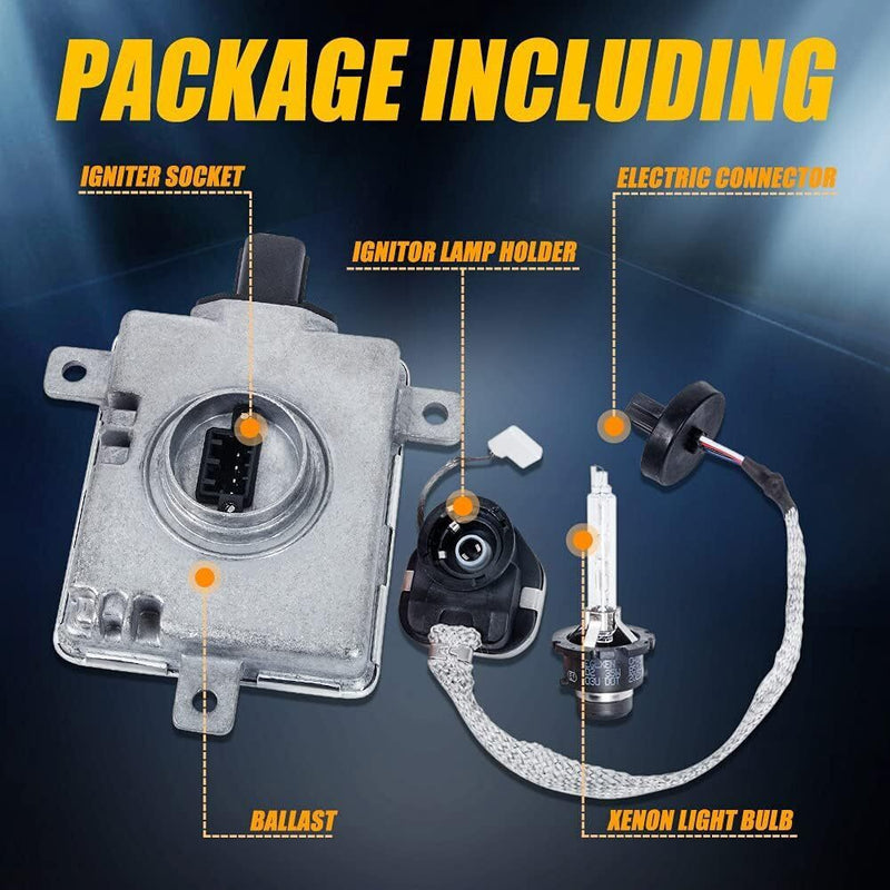 DURAFORCE For 2006-2014 Acura TL TSX Xenon Headlight Ballast with Igniter and D2S Bulb