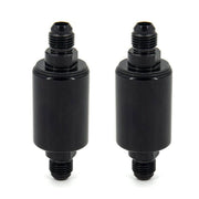 DURAFORCE Universal 6AN Inline Fuel Filters Removable and Replaceable Black