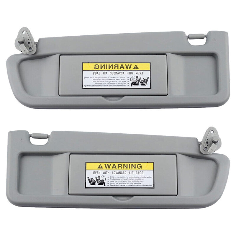 DURAFORCE Driver Left + Passenger Right Side Sun Visor For 06-11 Honda Civic EX LX Sedan