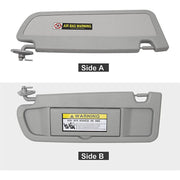 DURAFORCE Driver Left + Passenger Right Side Sun Visor For 06-11 Honda Civic EX LX Sedan