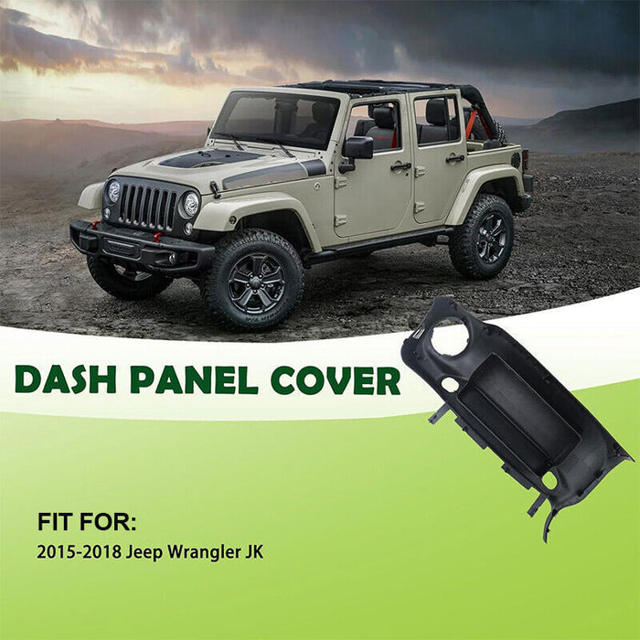 DURAFORCE For 2015-2018 Jeep Wrangler JK Passenger Side Dashboard Cover Dash Panel Black