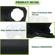 DURAFORCE For 2015-2018 Jeep Wrangler JK Passenger Side Dashboard Cover Dash Panel Black