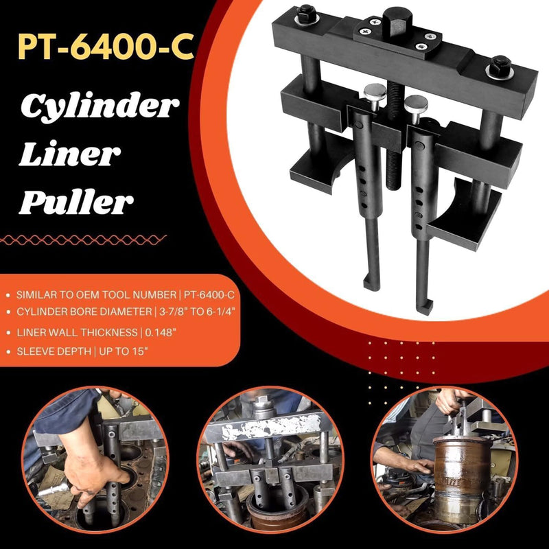 DURAFORCE Universal Cylinder Liner Puller Tool for Caterpillar CAT Mack 3376015 PT-6400-C