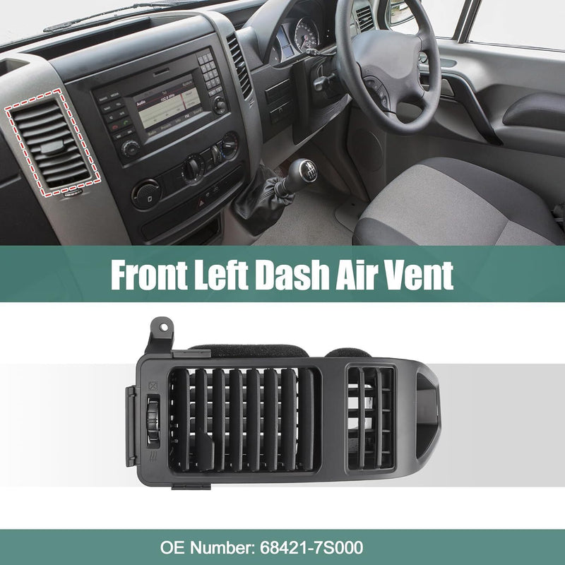 DURAFORCE NEW Left Dash A/C Vent Grille for 2004-2006 Nissan Titan Armada 68421-7S000