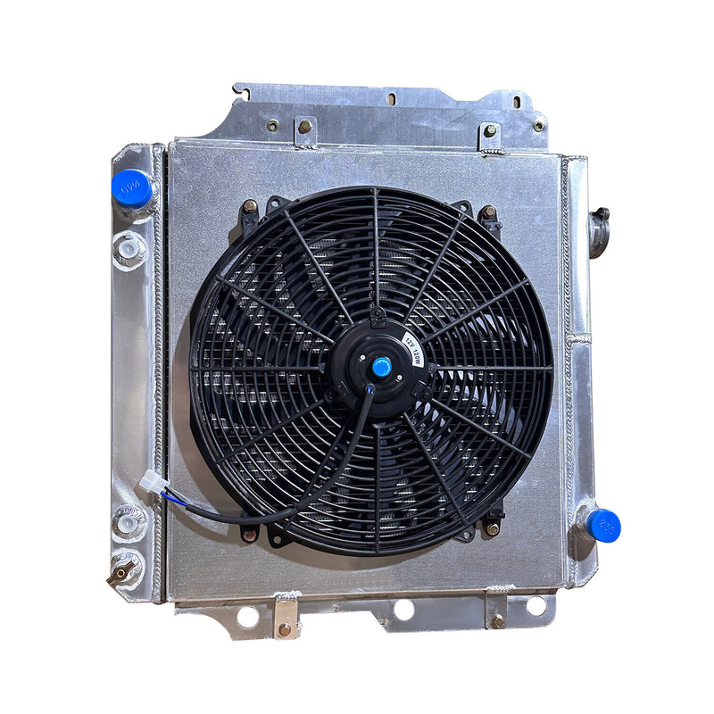 DURAFORCE 3 Row Radiator+Fan Aluminum Shroud Relay For Jeep 1987-2006 Wrangler TJ YJ L4 L6
