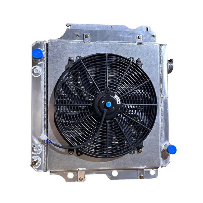 DURAFORCE 3 Row Radiator+Fan Aluminum Shroud Relay For Jeep 1987-2006 Wrangler TJ YJ L4 L6