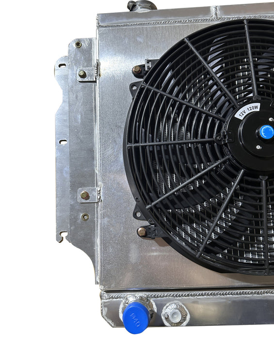 DURAFORCE 3 Row Radiator+Fan Aluminum Shroud Relay For Jeep 1987-2006 Wrangler TJ YJ L4 L6