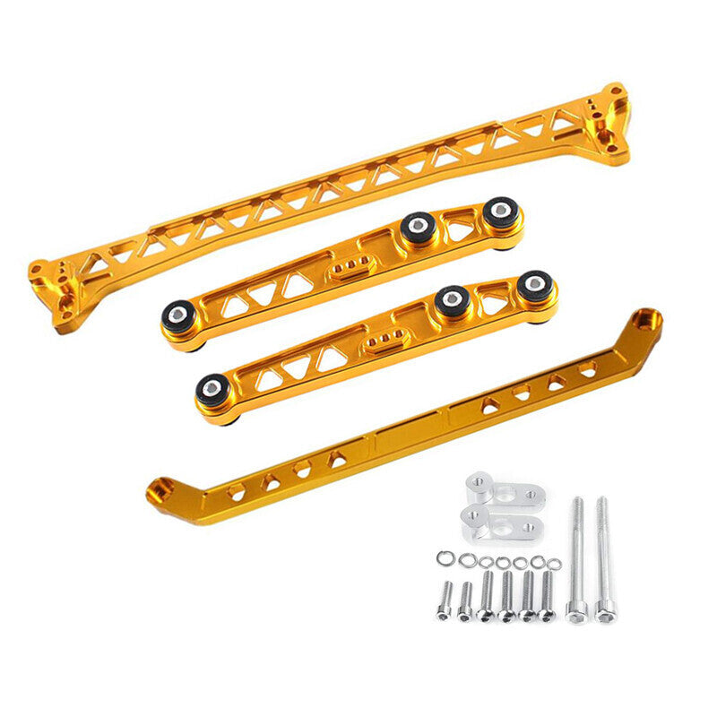 DURAFORCE BILLET REAR BRACE SUBFRAME CONTROL ARM LCA TIE BAR KITS FOR HONDA CIVIC 92-95 EG