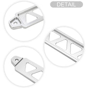 DURAFORCE SL Aluminum Car Battery Tie Down Brace Holder Mount Bracket Kit With J-Hooks
