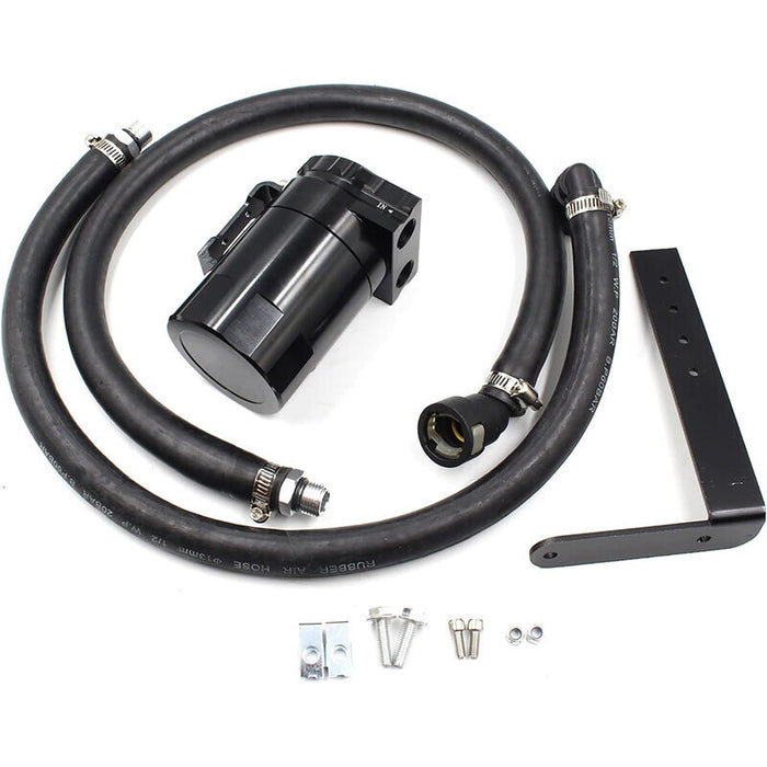 DURAFORCE Oil Catch Can Kit Reservoir Tank Aluminum For 2011-2019 Ford F150 3.5L 5.0L 3.5E