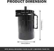 DURAFORCE Oil Catch Can Kit Reservoir Tank Aluminum For 2011-2019 Ford F150 3.5L 5.0L 3.5E