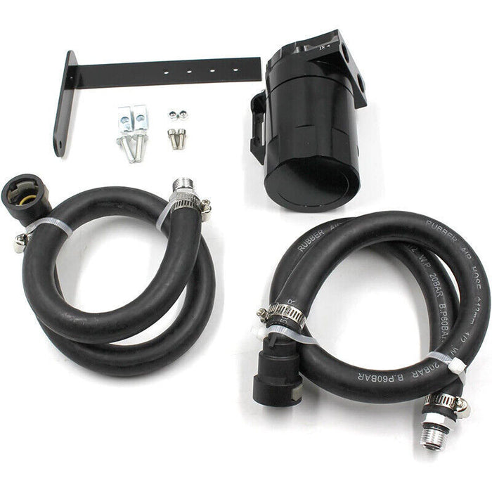 DURAFORCE Oil Catch Can Kit Reservoir Tank Aluminum For 2011-2019 Ford F150 3.5L 5.0L 3.5E