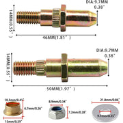 DURAFORCE For CHEVY GMC Door Hinge Pin Silverado Sierra Truck SUV Suburban Yukon Tahoe