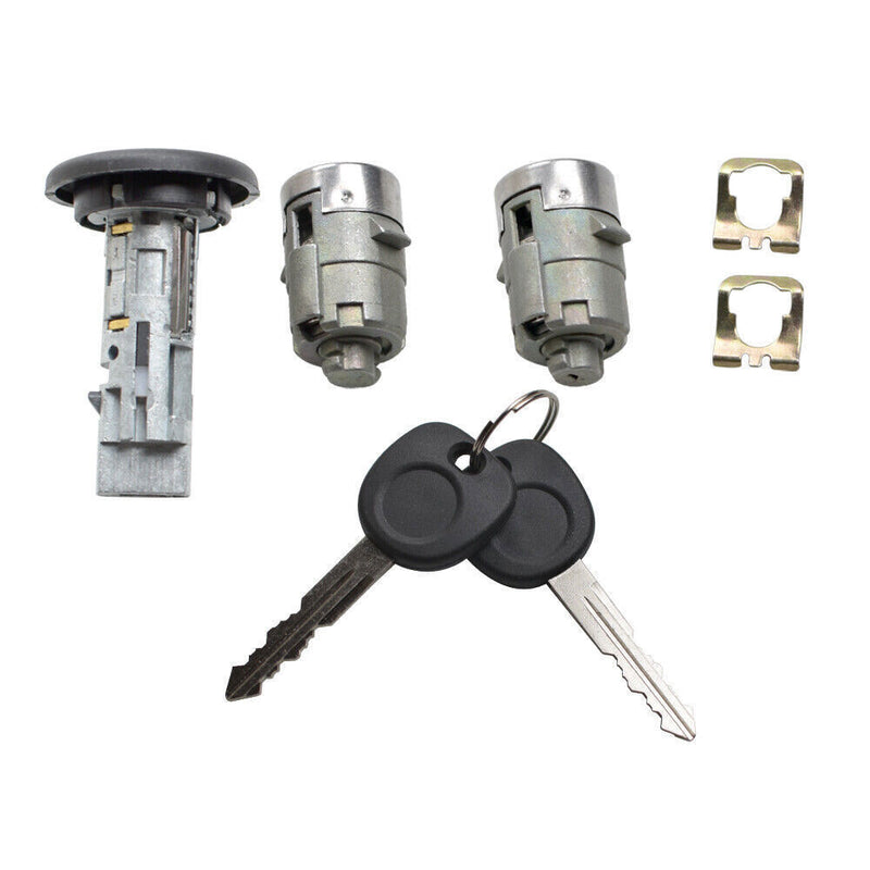 DURAFORCE Front Door Ignition Switch Lock Cylinder with Keys For 2001-2006 GM SILVERADO