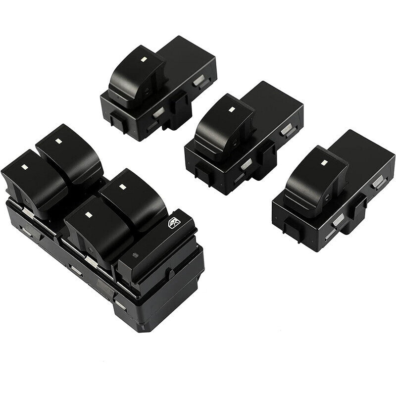 DURAFORCE 4pcs 22864837 For 2007-2017 GMC Acadia Power Window Control Switch Front Rear