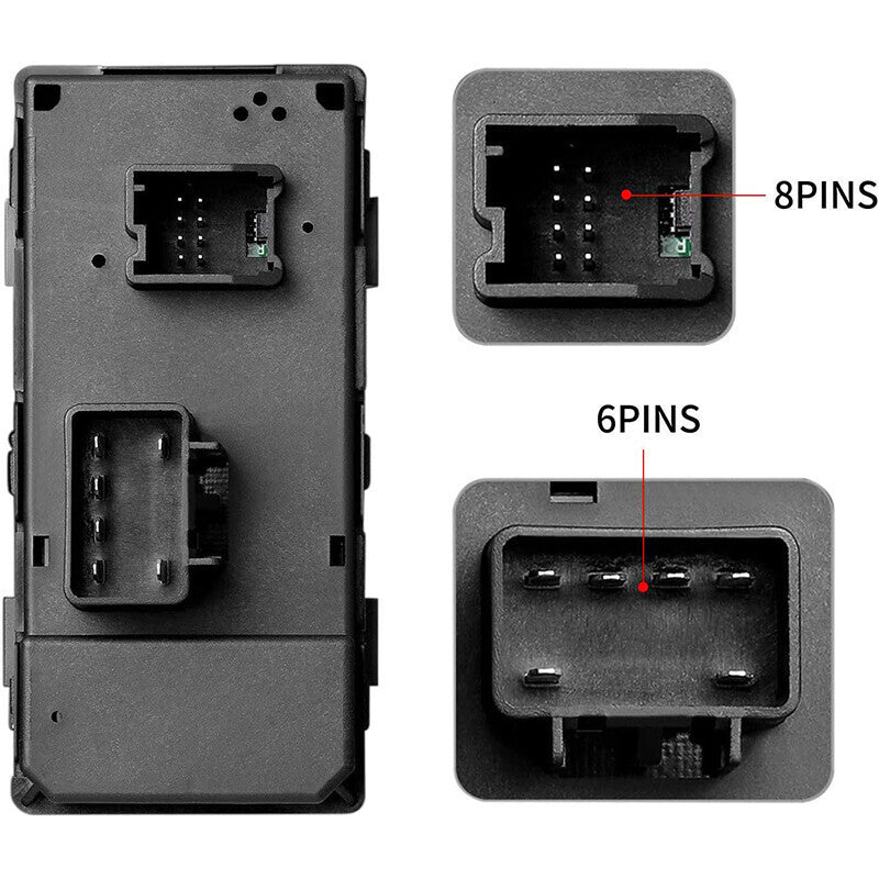 DURAFORCE 4pcs 22864837 For 2007-2017 GMC Acadia Power Window Control Switch Front Rear