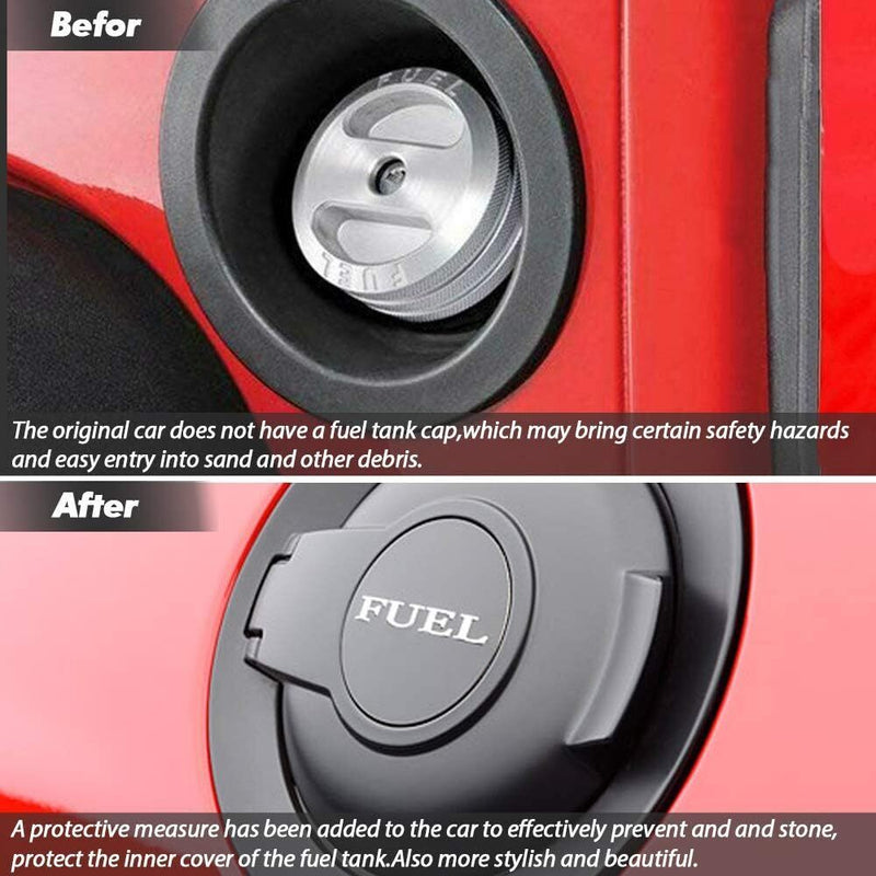 DURAFORCE New Black Vapor Edition Fuel Gas Door For 2008-2019 Dodge Challenger 68250120AA
