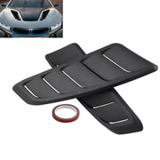DURAFORCE US Car Hood Vent Scoop Air Flow Intake Louvers Cooling Bonnet Vent Cover Trims×2