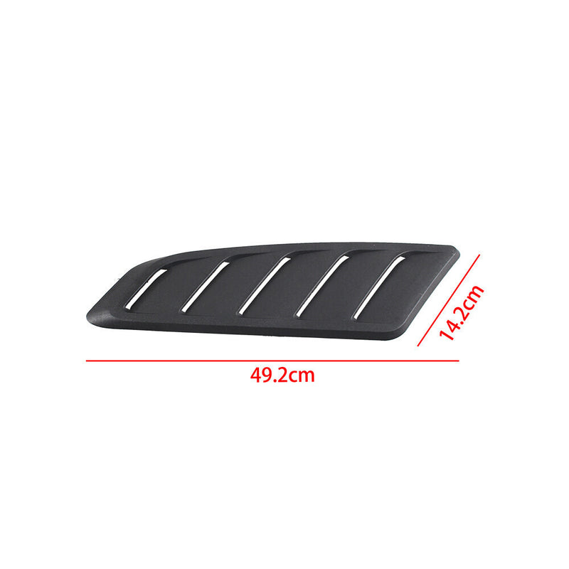 DURAFORCE US Car Hood Vent Scoop Air Flow Intake Louvers Cooling Bonnet Vent Cover Trims×2