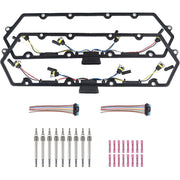 DURAFORCE For Ford F250 F350 7.3 Valve Cover Gaskets Inner Injector Glow Plug 8 Glow Plugs
