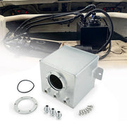 DURAFORCE 2L High Flow Swirl Fuel Surge Tank AN6 Aluminum w/ 044 External Fuel Pump