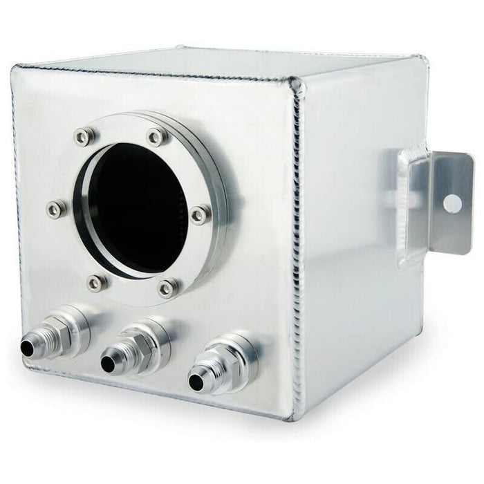 DURAFORCE 2L High Flow Swirl Fuel Surge Tank AN6 Aluminum w/ 044 External Fuel Pump