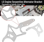 DURAFORCE Fits LS Engine Serpentine Bracket Alternator Power Steering Pump Swap Conversion