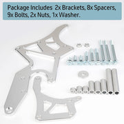 DURAFORCE Fits LS Engine Serpentine Bracket Alternator Power Steering Pump Swap Conversion