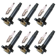 DURAFORCE 6*Ignition Coil & Spark Plug Pack For Ford Police F-150 Transit Ecoboost 3.5L V6