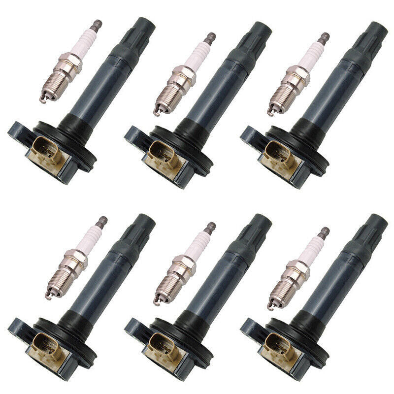 DURAFORCE 6*Ignition Coil & Spark Plug Pack For Ford Police F-150 Transit Ecoboost 3.5L V6