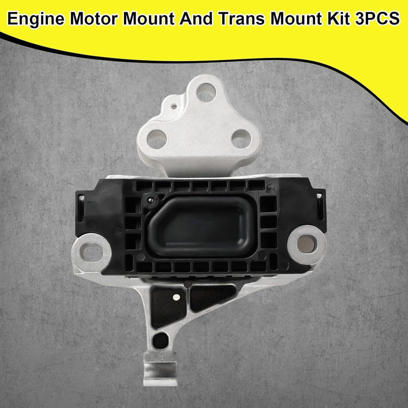 DURAFORCE 3Pcs Engine Motor & Transmission Mounts Set For Dodge Dart 2013 2014 2015 2016