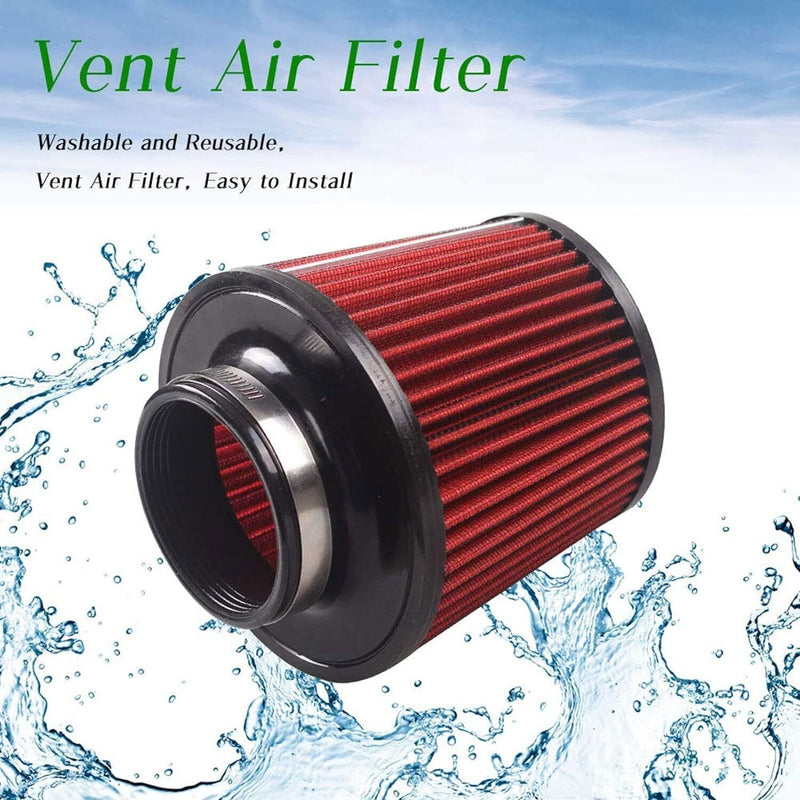 DURAFORCE New 3" Cold Air Intake Filter Induction Kit Pipe Power Flow Hose System US Stock