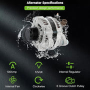 DURAFORCE Alternator For 2009-2013 Toyota Corolla Matrix 2008-2014 Scion xD Pontiac Vibe