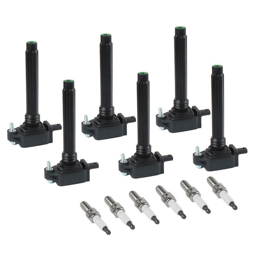 DURAFORCE 6 Spark Plugs & Ignition Coils For Chrysler 300 Charger Jeep Dodge Ram UF648 New