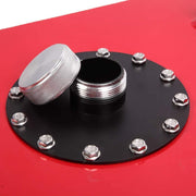 DURAFORCE 19 Gallon 72L Slim Race Fuel Cell Gas Tank w/ Level Sender Top-Feed Aluminum Red