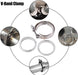 DURAFORCE 2.5" Inch V-Band Flange&Clamp Kit Male/Female With Ridge Exhaust MILD STEEL 2X