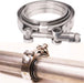 DURAFORCE 2.5" Inch V-Band Flange&Clamp Kit Male/Female With Ridge Exhaust MILD STEEL 2X