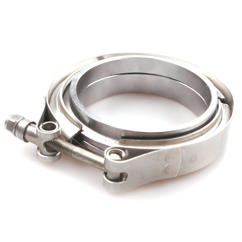 DURAFORCE 2.5" Inch V-Band Flange&Clamp Kit Male/Female With Ridge Exhaust MILD STEEL 2X