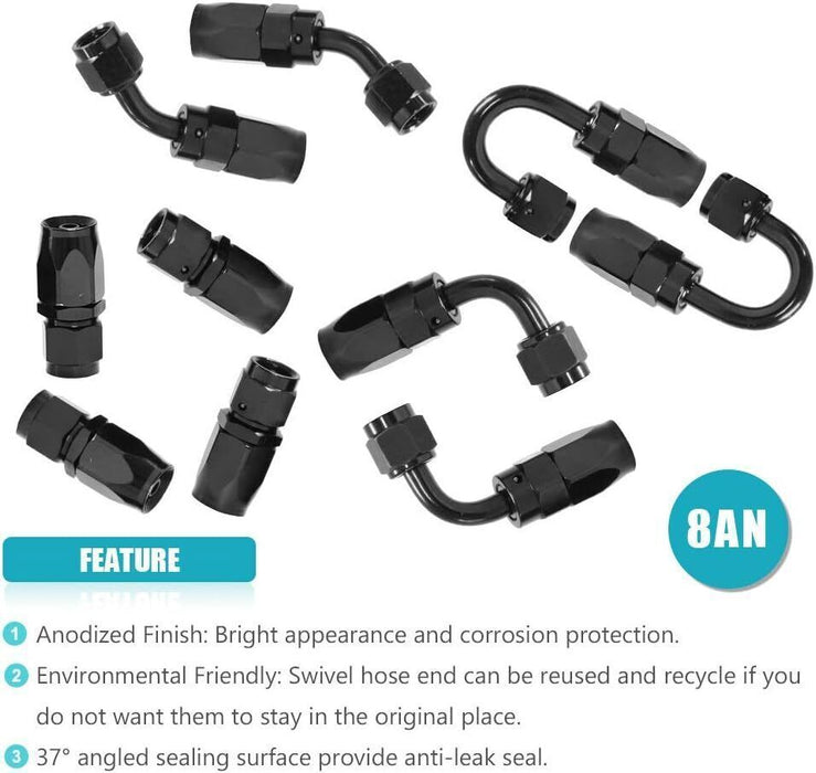 DURAFORCE 19 Gallon 72L Top Feed Fuel Cell Tank with Cap & Lever Sender 12“ Fuel Line Kits