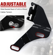 DURAFORCE Black Intake Manifold Throttle Cable Bracket for GM Truck TBSS NNBS L92 Style