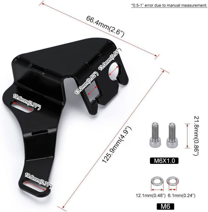 DURAFORCE Black Intake Manifold Throttle Cable Bracket for GM Truck TBSS NNBS L92 Style