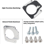 DURAFORCE Throttle Body Adapter LS3 4 Bolt Intake to LS1 3 Bolt For LS2 LH6 L92 L76 LY2 LY