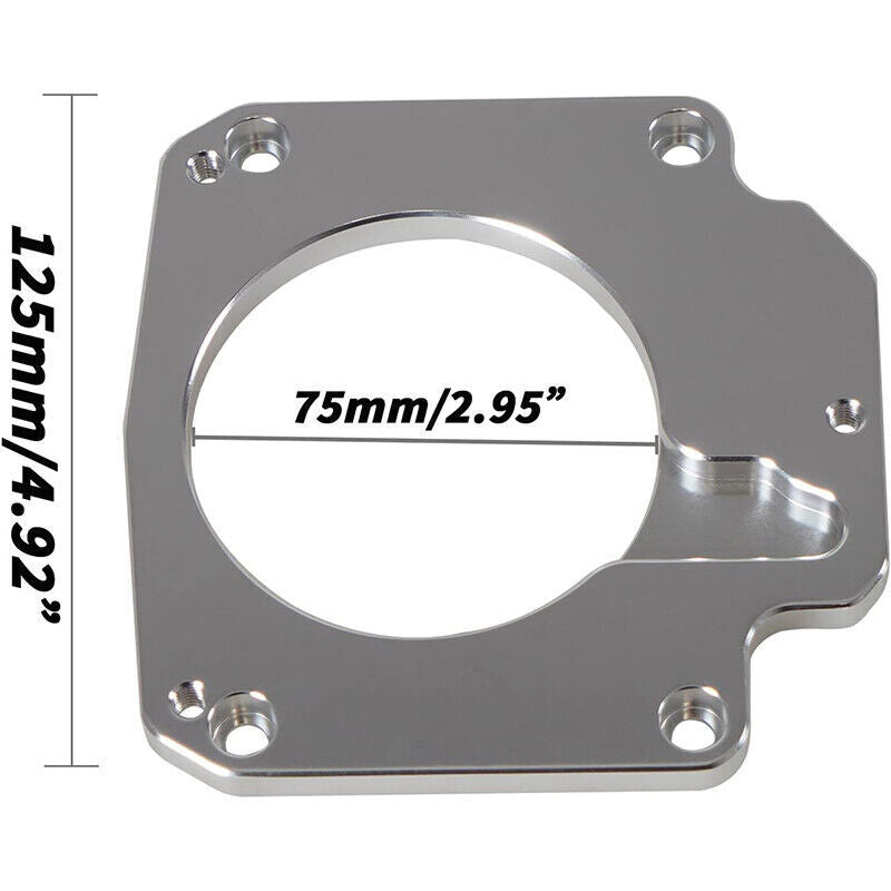 DURAFORCE Throttle Body Adapter LS3 4 Bolt Intake to LS1 3 Bolt For LS2 LH6 L92 L76 LY2 LY