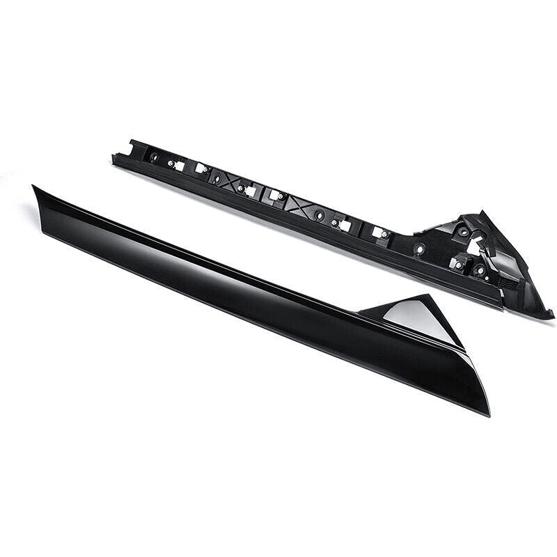 DURAFORCE Pair Inner & Outer Windshield A Pillar Molding Trim For Ford Explorer 2011-2019