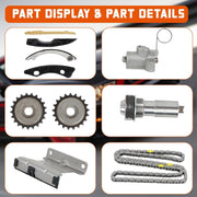 DURAFORCE Timing Chain Kit With Water Pump For 2008-2013 Chevrolet Malibu LaCrosse 2.4L US
